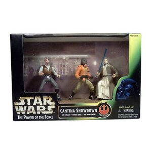 CANTINA SHOWDOWN: OBI-WAN KENOBI - PONDA BABA - DR. EVAZAN - Star Wars POTF 1997